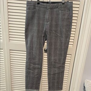 Banana Republic Women's Gray Checkered Pants